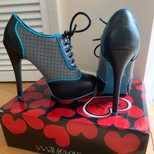 T. U. K. Tie Platform Heels